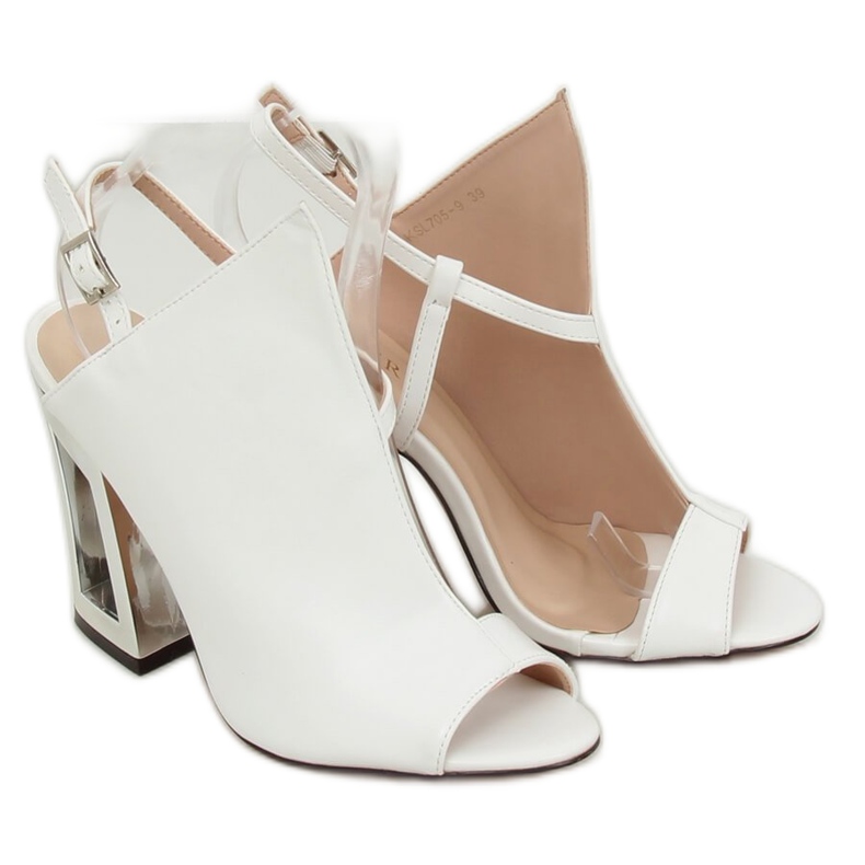 Sandalias de mujer blancas KSL705-9 Blanco 1