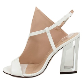 Sandalias de mujer blancas KSL705-9 Blanco 4