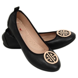 Black VS-660 Black bailarinas para mujer negro 1