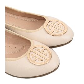 Bailarinas de mujer beige VS-660 Beige 2