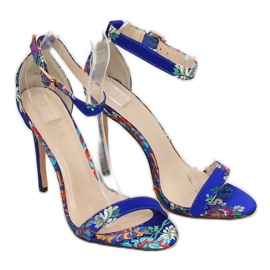 Sandalias orientales azul marino KSL708 Azul multicolor 4