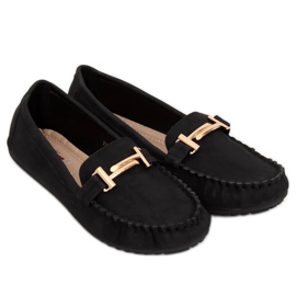 Mocasines de mujer negros VS-685 Black 1