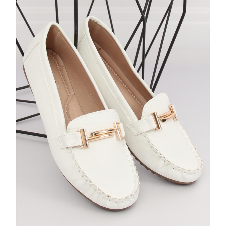 Mocasines de mujer blancos VS-685 White 1