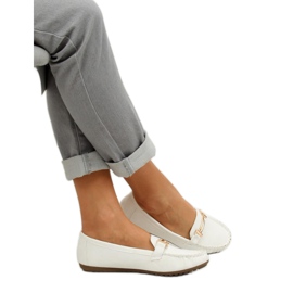 Mocasines de mujer blancos VS-685 White 2