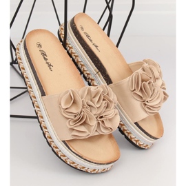 Zapatillas de mujer beige S61 Beige 3