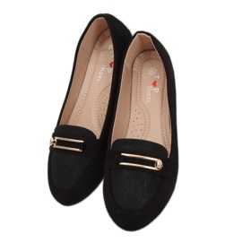 Mocasines de mujer negros VS-662 Black 3