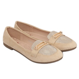 Mocasines beige mujer VS-662 Khaki 3