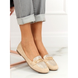 Mocasines beige mujer VS-662 Khaki 1