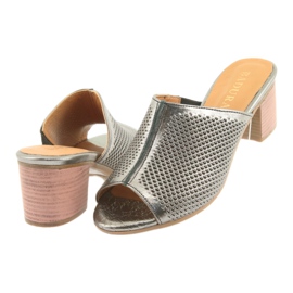 Badura Capas de cuero a puertas de trabajo para mujeres 5311 Plata gris 4 Badura Capas de cuero a puertas de trabajo para mujeres 5311 Plata gris 4