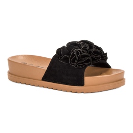 Primavera Pantuflas negras negro 2