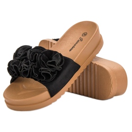 Primavera Pantuflas negras negro 4