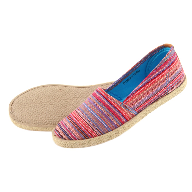 Alpargatas McKey 821 marrón rojo azul rosado 5 Alpargatas McKey 821 marrón rojo azul rosado 5