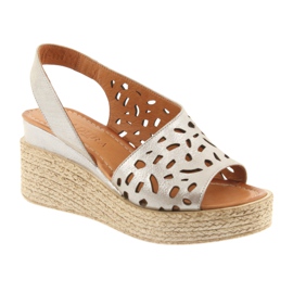 Sandalias cuña Badura 4722 cappuccino beige 1