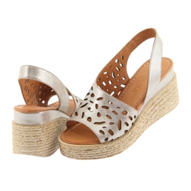 Sandalias cuña Badura 4722 cappuccino beige 4