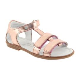 Sandalias niña oro rosa Bartek 56016 amarillo rosado 2