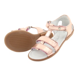 Sandalias niña oro rosa Bartek 56016 amarillo rosado 5