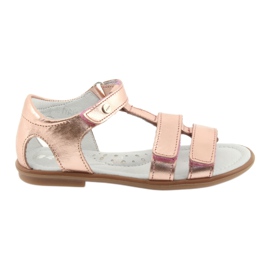 Sandalias niña oro rosa Bartek 56016 amarillo rosado 1