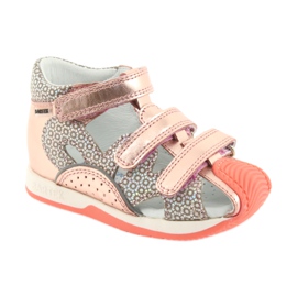 Sandalias Bartek 81021 oro rosa naranja gris amarillo 1