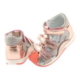 Sandalias Bartek 81021 oro rosa naranja gris amarillo 4