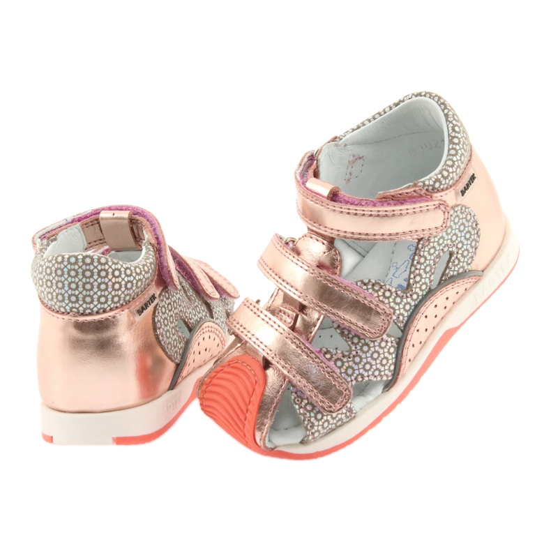 Sandalias Bartek 81021 oro rosa naranja gris amarillo 4