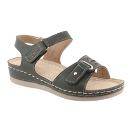 Sandalias de mujer confort negras DK 25131 negro 1