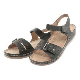 Sandalias de mujer confort negras DK 25131 negro 3