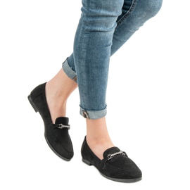 Balada Mocasines de ante negro 3