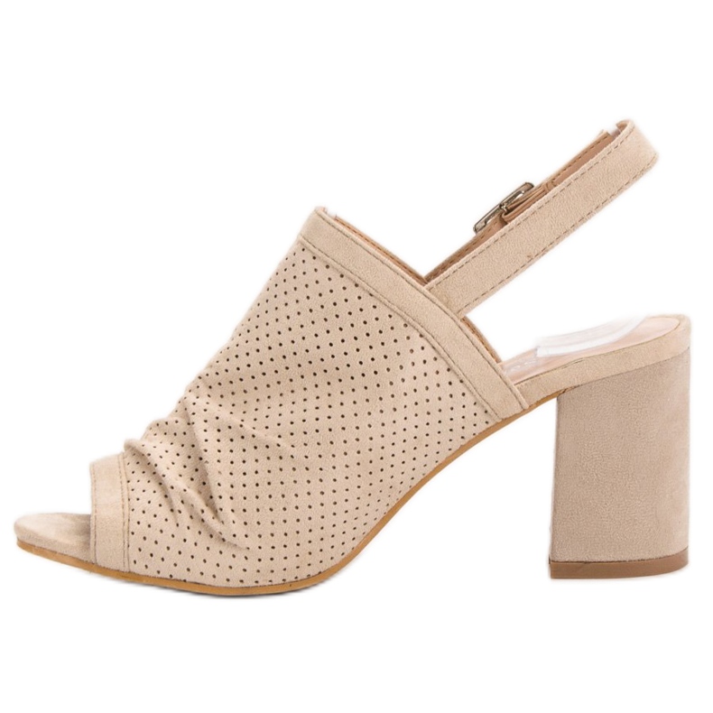 Sixth Sense Sandalias caladas en una barra marrón 2 Sixth Sense Sandalias caladas en una barra marrón 2