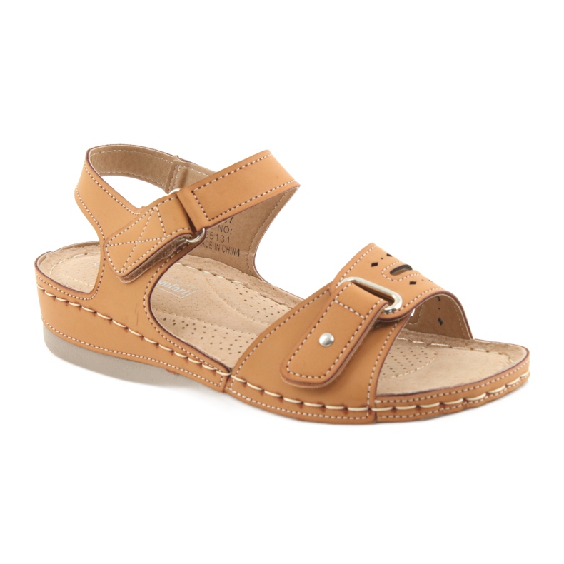 Sandalias confort mujer DK 25131 camel marrón 1 Sandalias confort mujer DK 25131 camel marrón 1
