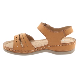 Sandalias confort mujer DK 25131 camel marrón 2 Sandalias confort mujer DK 25131 camel marrón 2