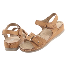 Sandalias confort mujer DK 25131 camel marrón 4 Sandalias confort mujer DK 25131 camel marrón 4