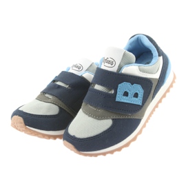 Calzado infantil befado 516Y041 gris azul marino 3