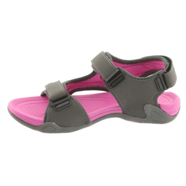 Sandalias DK para mujer, parte inferior de EVA gris claro rosa 2