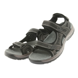 Sandalias DK velcro negro fondo EVA claro 3