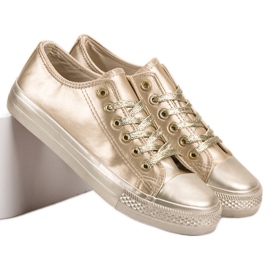 SHELOVET Zapatillas Doradas dorado 4