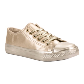 SHELOVET Zapatillas Doradas dorado 1
