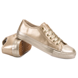 SHELOVET Zapatillas Doradas dorado 3