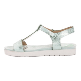 SHELOVET Sandalias Menta verde 1