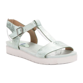 SHELOVET Sandalias Menta verde 6