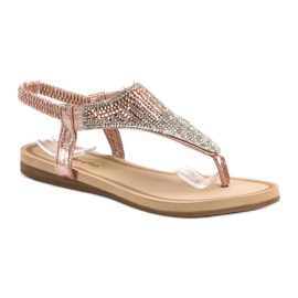 Bello Star Sandalias de chanclas casuales rosado 2