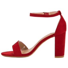 Anesia Paris Sandalias rojas sexy rojo 5