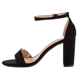 Anesia Paris Sandalias negras sexy negro 5