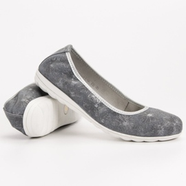 Filippo Bailarinas de cuero gris 2