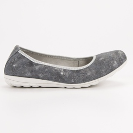 Filippo Bailarinas de cuero gris 6