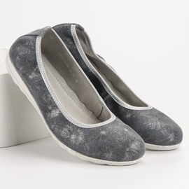 Filippo Bailarinas de cuero gris 5