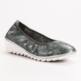 Filippo Zapatillas de ballet de piel gris oscuro 4