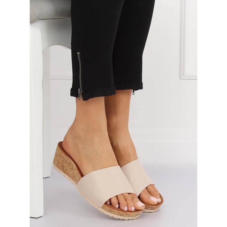 Tacones cuña corcho beige 3527-12 Beige 1 Tacones cuña corcho beige 3527-12 Beige 1