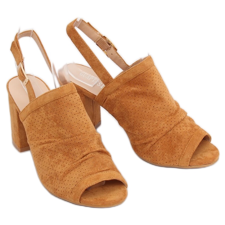 Sandalias de tacón alto camel JM5840N Camel marrón 2