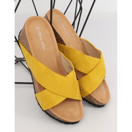 Amarillo G1560 Pantuflas cuña amarillas 3