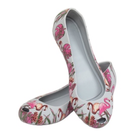 Meliski con flamencos grises CK85 Gris violeta multicolor 4